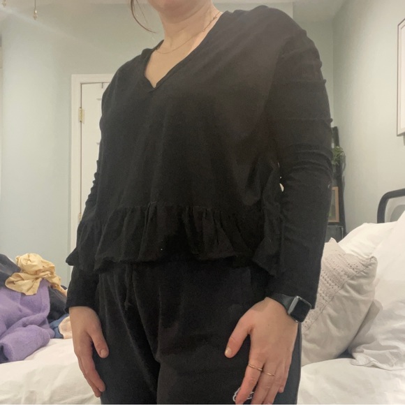 Truly Madly Deeply peplum long sleeve | medium - Picture 2 of 5